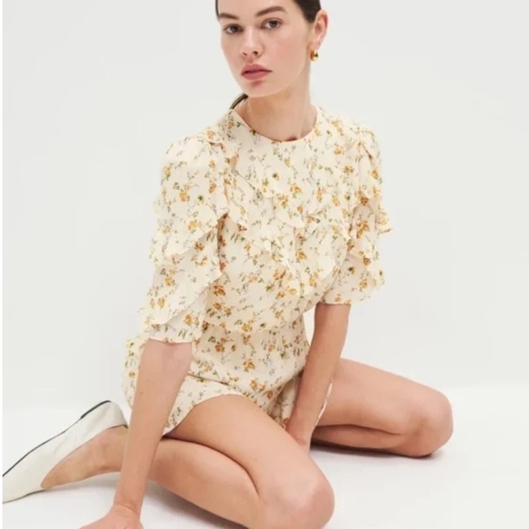 NWT Reformation Malachi Floral Mini Dress in Julius sz 10 - Picture 4 of 6